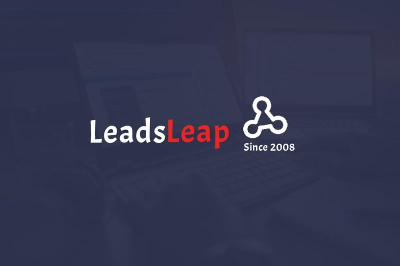 LeadsLeap Review The logo