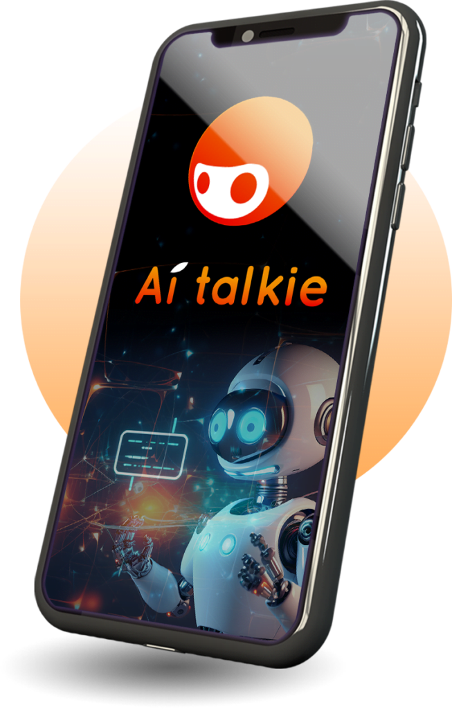 AI Talkie Review A phone showecasing the app