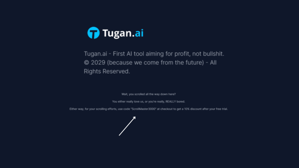 Tugan.AI Review a company with humour